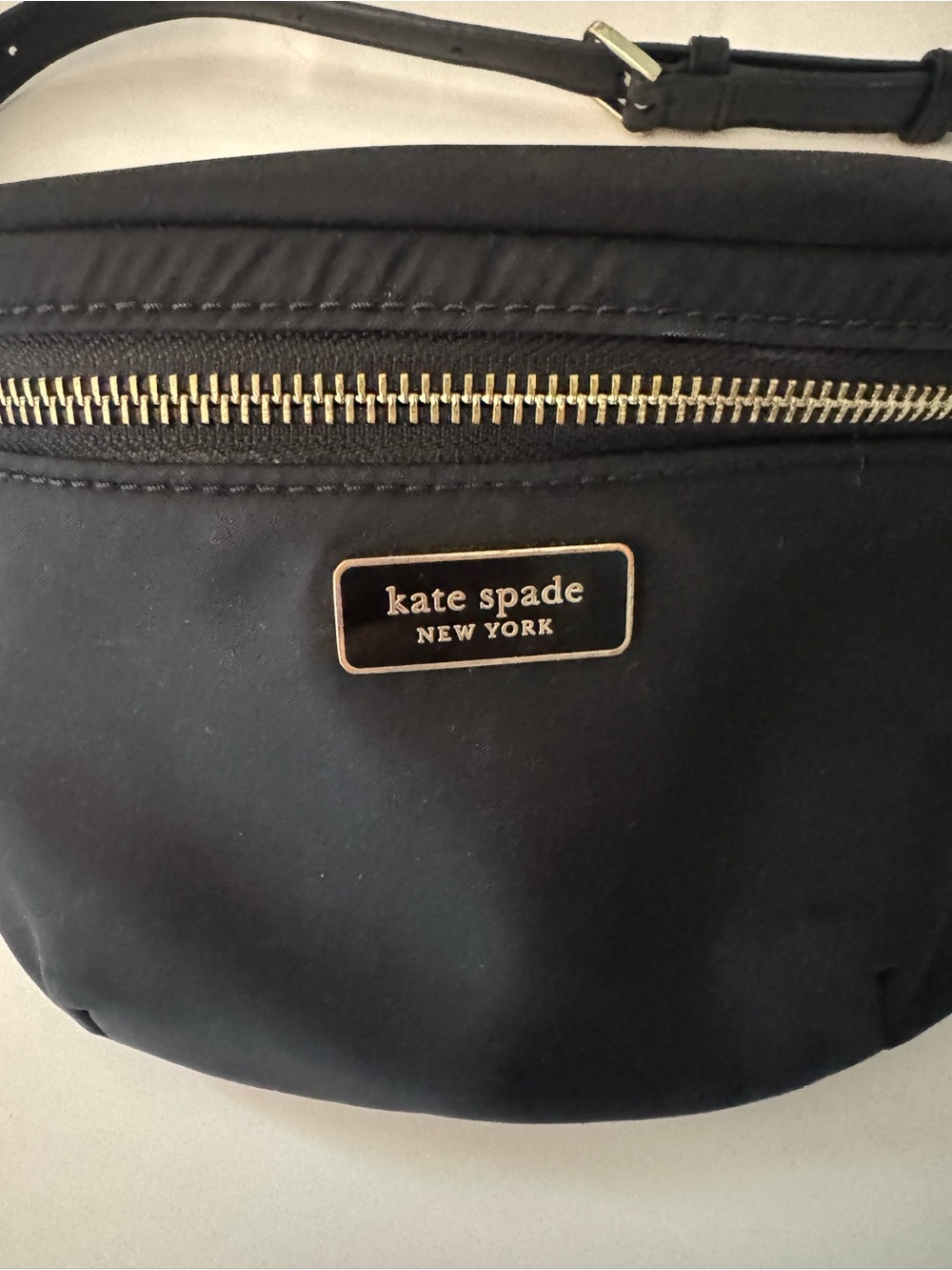 kate spade Black Crossbody with Gold Accent